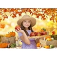 thumbnail image 2 of Fall Thanksgiving Beautiful Backdrop Thanksgiving Photo Backdrop Autumn Pumpkin Harvest Background Fall Theme Decoration Props, 2 of 4
