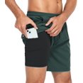 thumbnail image 4 of SURJDE Mens Swim Trunks Quick Dry Mens Board Shorts Bathing Suits Mens Swim Trunks with Compression Liner, 4 of 5