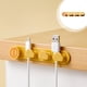 thumbnail image 1 of Organizador de cables con forma de nube | Soporte para cable de carga de escritorio | Hebilla de gestión de cables de goma | Sostiene hasta 8 cables | Montaje adhesivo | Escritorio para hogar y, 1 of 6