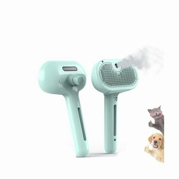 Saluqifa Furry Basics Pet Grooming Brush, Furrybasics Pet Grooming Brush, Kivori Pet Grooming Brush, All in One Pet Grooming Comb with Water Tank&release Button, Pet Spray Hair Removal Comb (2Green)