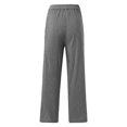 thumbnail image 4 of Women Pants Casual Pants Women Black Pants Loose Pants for Women Summer Wide Leg Pants for Women with Pockets Womens Capris for Summer, 4 of 4