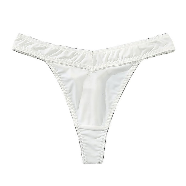 Women'S Panties V Shaped Ice Silk Thong Low Rise Hipster Thong Womens ...
