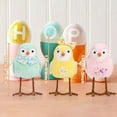 thumbnail image 5 of FYHALE Plush Bird Decorations Bird Figurines Doll Table Ornament Plush Sparrow Fabric Sparrow for Gifts Indoor Outdoor Office Garden Birthday Party Favors Ornaments(Easter), 5 of 6