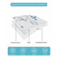 thumbnail image 5 of Quilts Queen Size, Blue Eucalyptus Leaves Soft Comforter Bedding Set for Bed, Farmhouse Botanical Watercolor Lightweight Quilted Bedspread with Pillow Cover(2 Pieces) for All Season, 90x96 Inch, 5 of 6