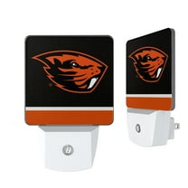 Oregon State Beavers Stripe Design Nightlight 2-Pack