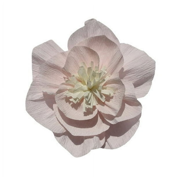 Nvzi 10 piezas de flores de papel crepé de 8 pulgadas para decoración de pared,baby shower, fiesta de cumpleaños,decoración de pared de guardería, melocotón
