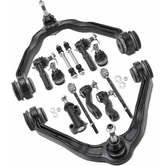 A-Premium Front Suspension Kit Control Arm Ball Joint Tie Rod End Sway Bar Link Pitman Arm Idler Arm Compatible with Chevrolet Express 2500 & GMC Savana 2500 2003-2005 13-PC Set