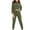 Green winter 2 piece sets, variant on Usmixi Womens Sweatsuits Set 2 Piece Tracksuits Outfits Set for Women Plus Size Quarter Zip Pullover Cropped Sweatshirt and Drawstring Jogger Pant Lounge Sets with Pocket Fall Saving