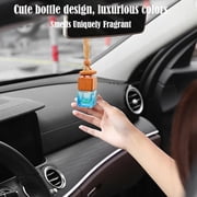 Ikeda Red Sandalwood Car Air Freshener – 8ml Hanging Diffuser, 45-Day Long Lasting Natural Scent, Odor Eliminator for Car, Home, Closet & Bathroom, Wood Lid Essential Oil Freshener, 1 Pack