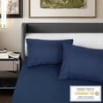 thumbnail image 5 of Lirex Pillow Cases (2 Pack) 1800 Thread Count Embroidered Standard Size Soft Brushed Microfiber Pillowcases Machine Washable Wrinkle Free Breathable (Blue Standard), 5 of 5