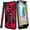 Red, variant on Nagebee Phone Case Compatible for Cricket Icon 2 (U325AC) with Tempered Glass Screen Protector (Full Coverage), Full-Body Protective Shockproof [Military-Grade], Built in Kickstand, Heavy-Duty (Black)
