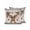 Black, variant on Christmas Winter Outdoor Throw Pillow with Insert, 18"x18" Minimalist Ice Snowflake Blue Background Waterproof Decorative Square Patio Pillows for Small Patio Chairs, Balcony, Couch