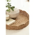 thumbnail image 4 of Kate and Laurel Wavley Modern Round Scalloped Woven Rattan Tray, 18 Inch Diameter, Natural Rattan, Decorative Wavy Boho Tray for Use as Versatile Ottoman Tray or Serving Platter, 4 of 9