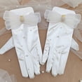 thumbnail image 3 of Clips para Zapatos de Cristal con Diamantes de Imitación para Mujer, Botas de Boda, , Joyería, Decoración , Blanco, Talla única Salvador Guantes de muñeca cortos, 3 of 9