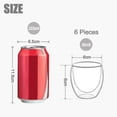 thumbnail image 2 of 6PCS Double Walled Cups Glasses Mugs,Clear Double-Walled Coffee Cups,Double-Walled, Cappuccino,Latte and Insulated(80ml)-Yvani, 2 of 5