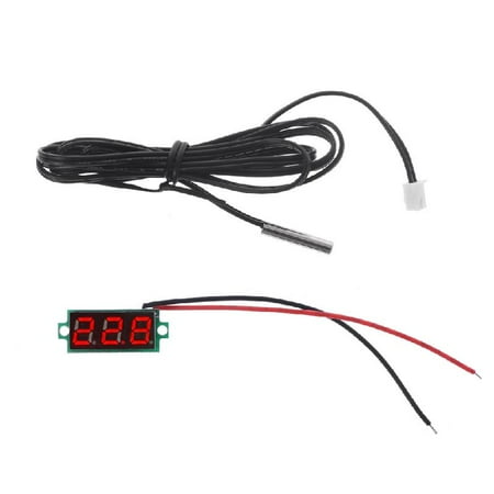 

HeroNeo 0.28 Display Digital Thermometer With NTC Metal Probe Temperature Sensor Detect