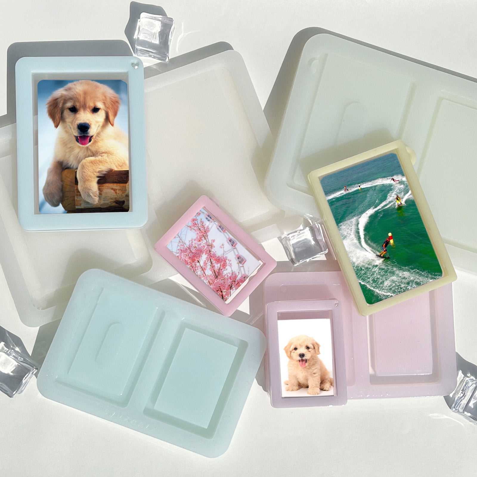 Photo Frame Silicone Mold Jewelry Epoxy Resin Casting Jewelry Tool Making Craft Home Decorations