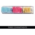 thumbnail image 4 of czcpp-iDesign Linus Plastic Divided Packet Organizer, Holder for Sugar, Salt, Pepper, Sweeteners, Tea Bags, Spices, 2.25" x 9" x 2", Clear, 4 of 4