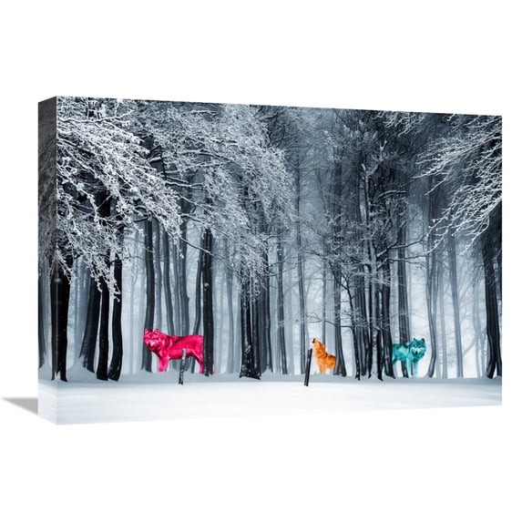 Global Gallery's 'Kings of the Wild Frontier' by Arlo Wren Photos Stretched Canvas Wall Art