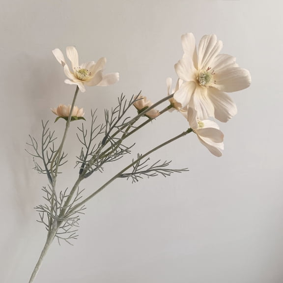 Artificial Cosmos Flowers Fake Silk Wind Chrysanthemum for Home Wedding Party Office Hotel Table Centerpieces Decor Realistic Faux Plants No Watering Long Lasting