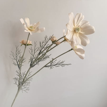 Artificial Chrysanthemum Flowers Realistic Waterweed Silk Floral Arrangement Home Office Decor Fake Plants
