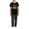 thumbnail image 4 of CafePress - Trick Or Treat Women's Dark Pajamas - Women's Short Sleeve Print T-Shirt and Pants Dark Cotton Pajama Set, 4 of 7