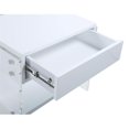 thumbnail image 6 of Milan Barry Collection Gloss White Wood & Acrylic Lamp Table with Drawer, 6 of 7