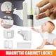 thumbnail image 1 of 28 cerraduras magnéticas sin perforaciones para cajones de armarios, cerraduras de seguridad para bebés y niños (12 cerraduras + 2 llaves), 1 of 5