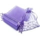 thumbnail image 1 of Xiao Hua Bolsas de regalo pequeñas de malla con cordón, moradas, 100 x 15 cm, para dulces, 1 of 5
