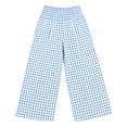 thumbnail image 6 of Fesfesfes Toddler Kids Checkered Pants for Boys Girls,Fashion Cute Casual Wide Leg Trousers with Pockets, Soft Breathable Plaid Pants for All Occasion,Size for 6 Months to 14 Years, 6 of 6