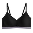thumbnail image 4 of HXWCHs Women's Seamless Underwire Bra with Contrasting Color Hollow Design for Comfortable All-Day Wear L Black, 4 of 4