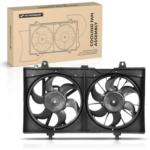 A-Premium Engine Radiator Cooling Fan Assembly Compatible with Nissan Sentra 2007 2008 2009 2010 2011 2012 2.0L