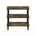 thumbnail image 6 of Furinno Turn-N-Tube 23-Inch 3-Tier Freestanding Shoe Rack Storage Organizer, Amber Pine/Black, 6 of 6