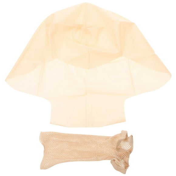 KAKOWELY 1 juego de maquillaje de látex para cabeza calva, peluca, sombrero, disfraz de cosplay, accesorio para fiesta