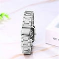 thumbnail image 6 of Avaner Watches for Women Ladies Female Imitation Diamond Square Stainless Luxury Fashion Small Slim Analog Quartz Waterproof Dress Casual Simple Wife Gifts Wrist Watch, 6 of 7