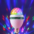 thumbnail image 3 of 2xColour Changing Party Bola Giratoria Automática Luz De Escenario 6W Gloria  bombilla giratoria e27, 3 of 8