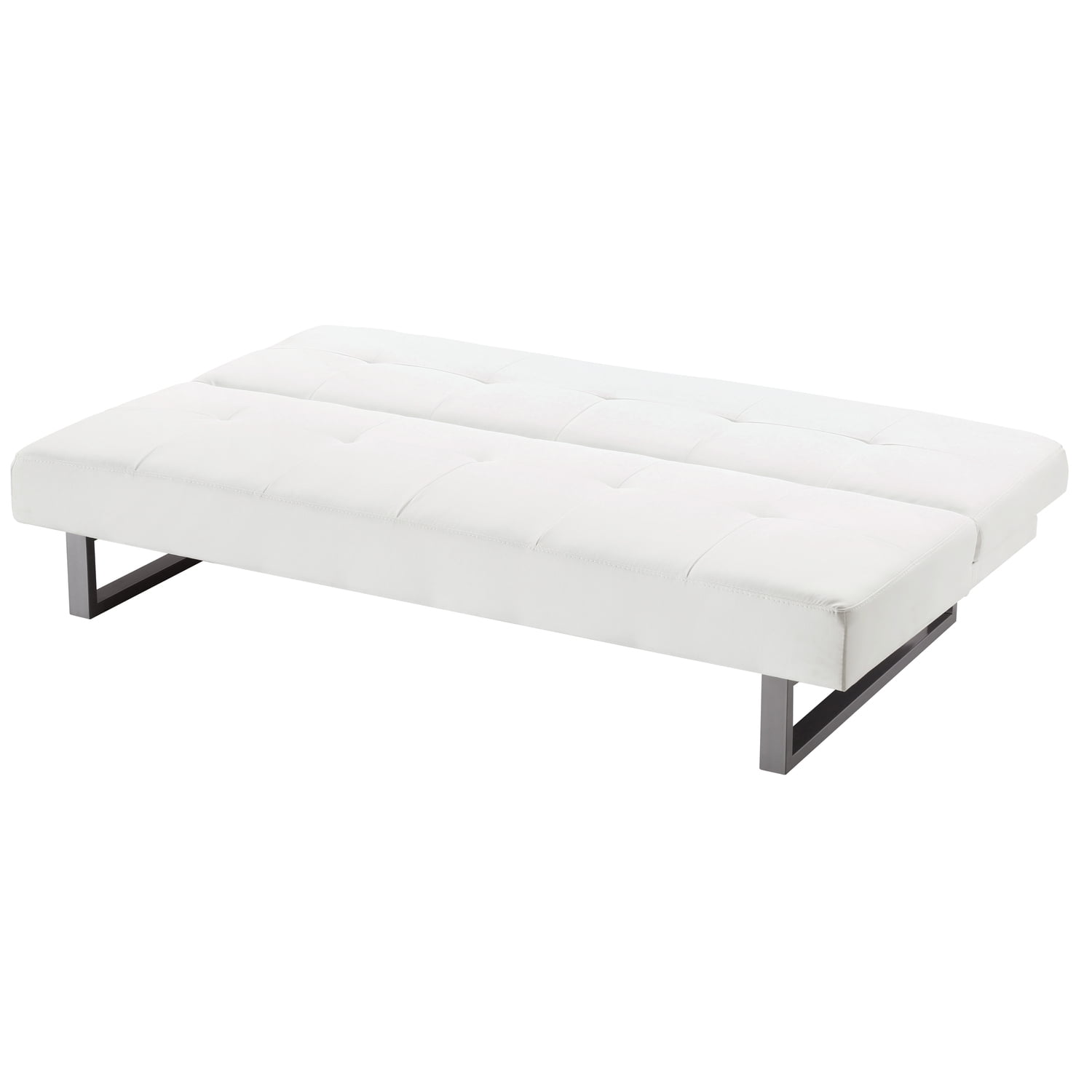 Glory Furniture Chroma Faux Leather Sleeper Sofa in White