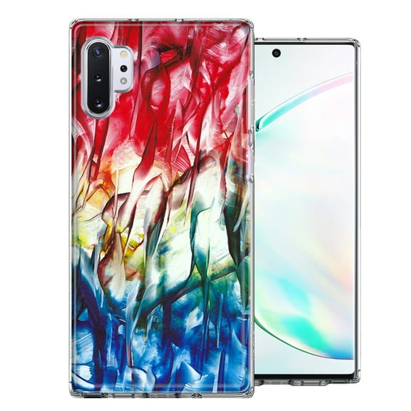 MUNDAZE For Samsung Galaxy Note 10 Plus Land Sea Abstract Design Double Layer Phone Case Cover