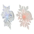 thumbnail image 4 of Northlight LED Lighted Icy Crystal Snowflake Christmas Window Decorations - 5.5" - Set of 2, 4 of 5