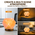 thumbnail image 4 of Himalayan Salt Lamp with Natural Crystal, Warm Glow Night Light Home Decor for Bedroom & Living Room, Decorative Mood Lighting, 4 of 9