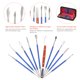 thumbnail image 3 of Juego Profesional de 10 Herramientas de Esculpido en Cera Dental, Acero Inoxidable de Alta Calidad, Incluye Estuche de Almacenamiento Negro, Ideal para Cuidado Dental Integral, Color Azul Opcional., 3 of 7