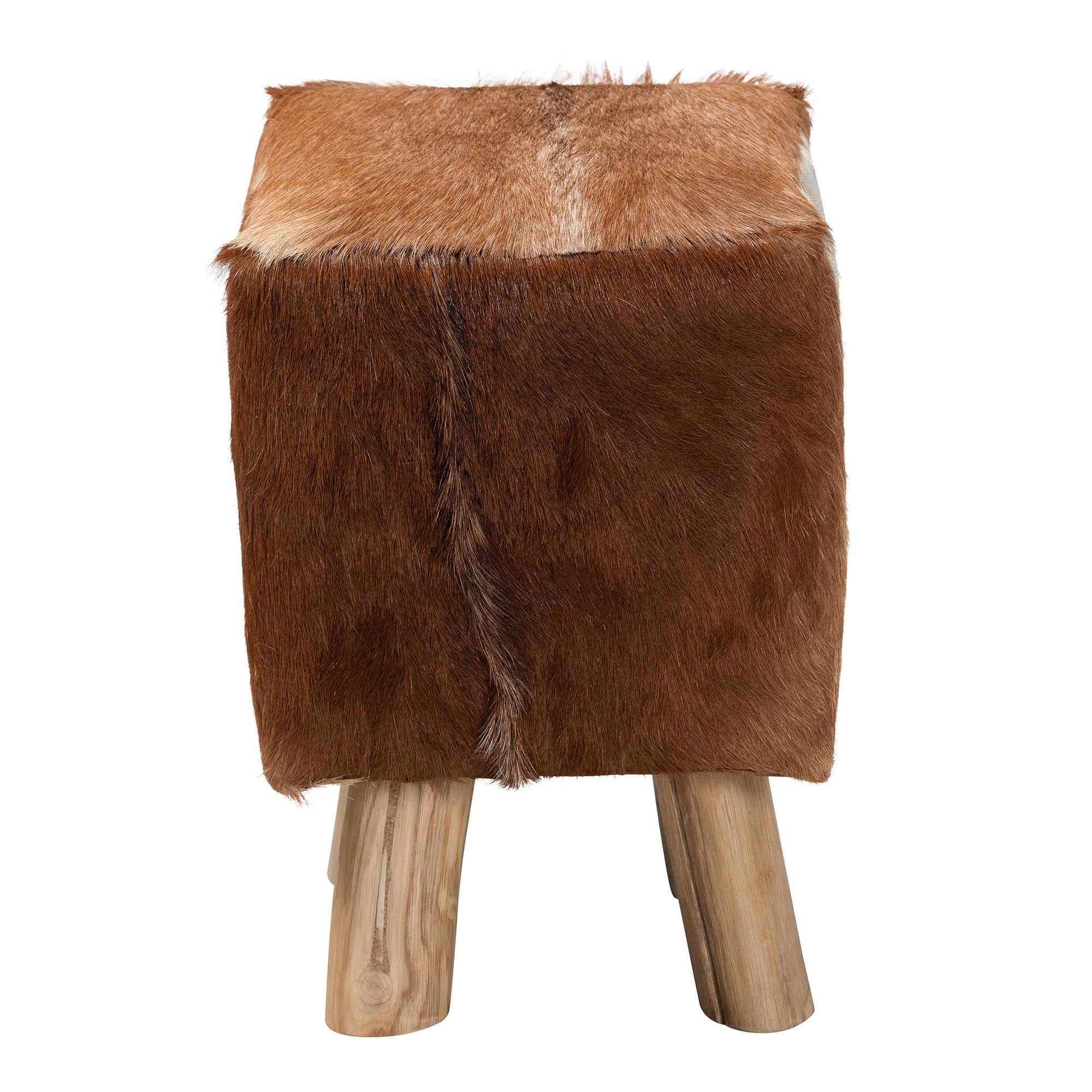 bali & pari Scotlyn Traditional Footstool, Brown