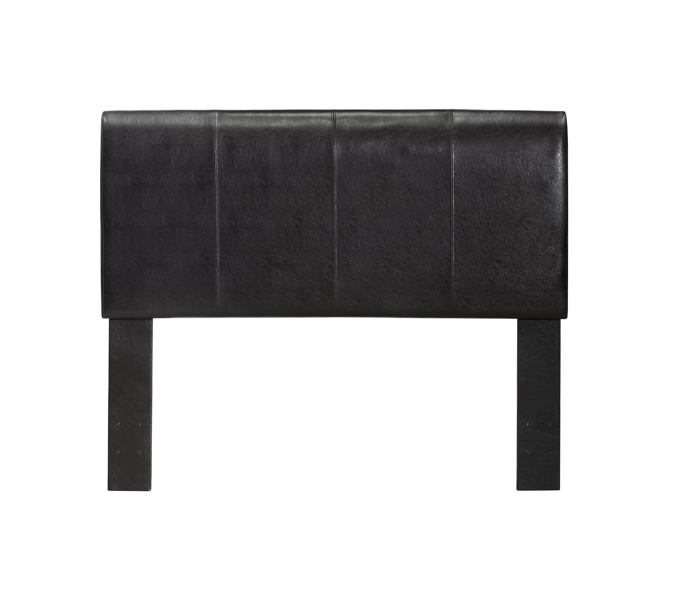 Furniture of America Funchal Modern Black Faux Leather Headboard Full/Queen Size