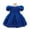 Royal Blue, variant on Baby Girl Elegant Lace Dress Toddler Princess Party Gown with Puff Sleeves Embroidered Detailing for Infant Birthday and Formal Events