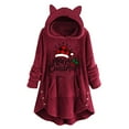 thumbnail image 2 of Qertyioot Femmes Hiver Noël Impression Sweat-Shirt, Manches Longues Casual Col Rond Pull-Over de Mode, 2 of 5