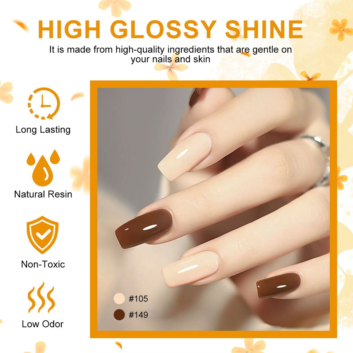 6Pcs Gel Polish Set, 6 Vibrant Colors UV Gel Nail Polish Red Blue Green Christmas Gift for Women Girls