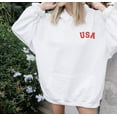 thumbnail image 2 of ONE NATION UNDER GOD AMERICA Graphic Unisex Fleece Hooded Sweatshirt, 2 of 8