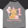 thumbnail image 4 of Inktastic Cute Teddy Bear 1st Birthday Party Boys or Girls Baby Bodysuit, 4 of 5