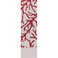 thumbnail image 1 of HomeRoots 353715 2 ft. x 7 ft. 6 in. Runner Polyester Ivory & Rust Area Rug, 1 of 1
