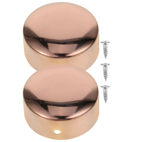 Mobutofu Handrail End Caps Replacement Protective Cover Rose Gold Stainless Steel 2Pcs